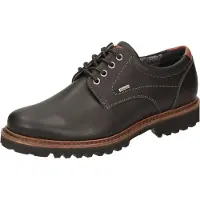 Sioux Zapatos con cordón 'Sneaker Herren 383 50 Echtleder in schwarz' negro