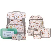 School-mood Champion Juego de mochilas escolares naranja