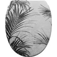 Sanilo Asiento de inodoro con sistema de cierre suave y sistema de fijación rápida, modelo Palmera. Asiento de inodoro directamente del fabricante. Tapa de inodoro, asiento de inodoro