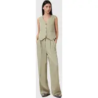 AllSaints Averie Ten Waistcoat Sage Green Talla: 6 | Chaquetas Outlet | Mujer | Verde