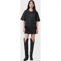 AllSaints Nessa Lea Tee Black Talla: 8 | Blusas Outlet | Mujer | Negro
