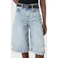 AllSaints Tamsin Sk Belt Black/antq Nickel Talla: M-L | Cinturones Outlet | Mujer | Negro