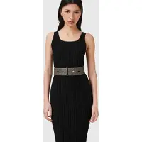 AllSaints Ananta Studded Belt Olive Green Talla: M | Cinturones Outlet | Mujer | Verde