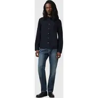 AllSaints Gleason Ls Shirt Blue Black Talla: XS | Camisas Casuales Outlet | Hombre | Negro