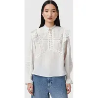 AllSaints Heather Top Chalk White Talla: 8 | Manga Larga Outlet | Mujer | Blanco