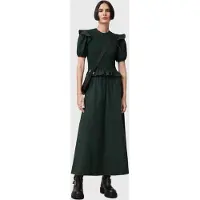 AllSaints Ode Dress Dark Forest Green Talla: 8 | Vestidos Maxi Outlet | Mujer | Verde