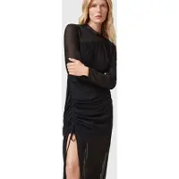 AllSaints Rizo Dress Black Talla: 0 | Vestidos Midi Outlet | Mujer | Negro