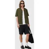 AllSaints Kylo Ss Shirt Black Talla: L | Camisas Casuales Outlet | Hombre | Negro