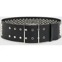 AllSaints Meredith Wide Belt Black/shiny Nickel Talla: S | Cinturones Outlet | Mujer | Negro