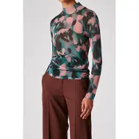 Paul Smith Knitted Sweater High Neck Petrol Green Talla: M | Manga Larga Outlet | Mujer | Verde