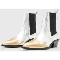 AllSaints Denver Stud Boot Silver/gold Talla: 38 | Botas Outlet | Mujer | Gris