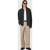 AllSaints Bandol Ls Shirt Black Talla: M | Camisas Casuales Outlet | Hombre | Negro