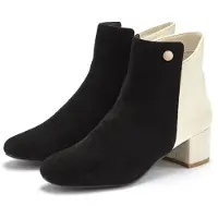 LASCANA Botines beige claro / negro