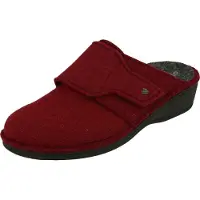 Finn Comfort Zapatillas de casa 'Hausschuh Damen 06550 416056 Filz in rot' rojo