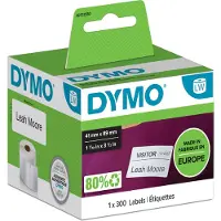 Dymo Etiqueta Etiqueta De Nombre Blanca Extraíble 300 Etiquetas 89 X41 Mm