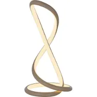 Paul Neuhaus Lámpara de mesa LED Twist de , color arena, altura 42 cm