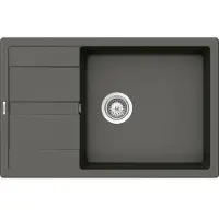 Schock Fregadero de granito Manhattan D-100LS, 500 x 780 mm, color asfalto, modelo MAND100LSUGAS