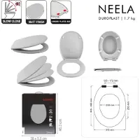 Spirella 10.21301, Asiento de váter alargado, de plástico duro, color petróleo, ABS, Duroplast, 371 mm, 455 mm