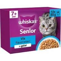 Whiskas 7+ Selección en gelatina - Pescado - 24 x 85 g