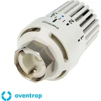 Oventrop Termostato Uni L, con sensor de líquido, color blanco, rosca M 30 x 1,0, 1 unidad.