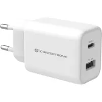 Conceptronic Cargador De Pared Usb Usb-c Usb-a 33w