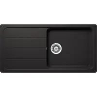 Schock Fregadero de encimera Formhaus D-100L, dimensiones 1000 x 500 mm, color negro, modelo FOMD100LUGNE