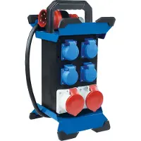 As Schwabe Distribuidor de energía CEE-Standstrom, modelo STECKY 11+, con enchufe CEE de 400V, 16A, 5 polos