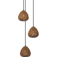Osram Decor Paper Drop: Lámpara colgante decorativa de papel, 367 mm, de 3 luces, con casquillo E27, material: papel/metal, IP20, color beige