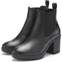 LASCANA Botas Chelsea negro