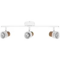 Osram LED Deckenleuchte imitación Spot Cork Weiß 58cm 3 x 3,4W GU10 690lm Warmweiß 2700K Dimmbar verstellbar