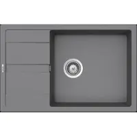 Schock Fregadero de granito Manhattan D-100LS, 500 x 780 mm, color cromo (MAND100LSUGCR)
