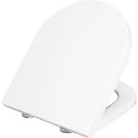 Cornat Asiento de inodoro WC-Sitz Trient, de material Duroplast, forma D, con sistema de cierre suave, modelo KSTRSC00