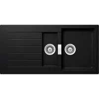 Schock fregadero empotrable Signus D-150 A Puro, con tapa, que incluye tabla de cortar y recipiente para residuos