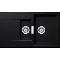 Schock fregadero de encastre para encimera, modelo Mono D-150 U Puro, que incluye una tabla de cortar de madera