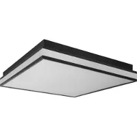 Osram Lámpara de techo LED SMART+ Matter Magnet, negro, 450 x 450 mm, 42 W, 2500 lm, TW 3000-6500 K, WiFi, Alexa