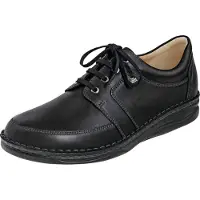 Finn Comfort Zapatos con cordón 'Schnürschuh Herren 01111 060099 Echtleder in schwarz' negro
