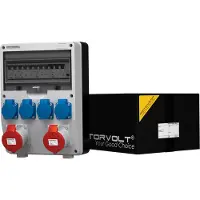 Doktorvolt Distribuidor de energía TD-S/FI, 2x32A, 4x230V, sistema francés/belga, marca , modelo 9344