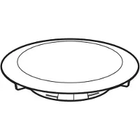 Geberit Tapa de desagüe para plato de ducha, entrada de 90 mm, altura de ajuste de 30-50 mm, color blanco, 1 unidad.