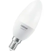 Osram Bombilla LED inteligente E14 | Luz vela B40 | Mate | 2700-6500K | Zigbee | 4,9 W (40 W)