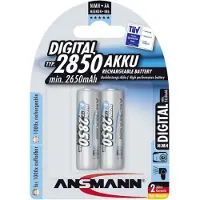 Ansmann 1x2 Pilas Recargables Nimh Mignon Aa De 2850 Mah 2650mah