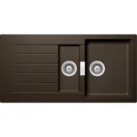 Schock fregadero empotrable Signus D-150 A, color bronce, con tabla de cortar y recipiente para residuos incluidos