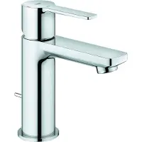 GROHE Lineare: Nuevo grifo monomando para lavabo, tamaño XS, con sistema de desagüe con varillas y tecnología SilkMove