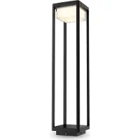 Maytoni O021FL-L10B3K, negro, aluminio, IP65, LED, 16°, 3000 K