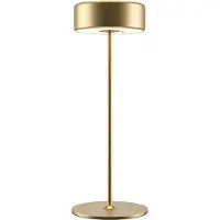 Maytoni Lámpara de mesa dorada, diseño minimalista, con tecnología LED y colaboración con inteligencia artificial, 3W, marca