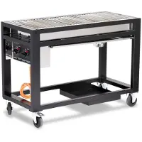 Hendi Parrilla de gas Europa, 21,6 kW, 1260 x 580 x (alto) 900 mm