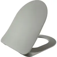 Creavit Asiento de inodoro WC-Sitz Duroplast, color gris claro, con sistema de cierre suave y bisagras de acero inoxidable, higiénico y duradero