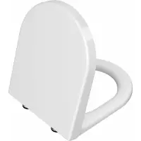Vitra Asiento de inodoro S50 | Asiento de inodoro de duroplástico y cierre suave | Tapa de inodoro blanca | Función de liberación rápida