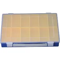 Hünersdorff Caja de surtido, con asa de transporte, 12 cajas interiores, color azul