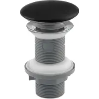 Hak Desagüe para lavabo Isvea, 5/4", tipo "clic-clac", con tapón de cerámica, para lavabos de 20-70 mm, color mate