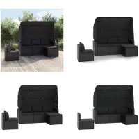 vidaXL Juego de 4 sofás de jardín con cojines, color , de ratán sintético. Juego de sofás para jardín, sofás de exterior, juego de sofás para terraza